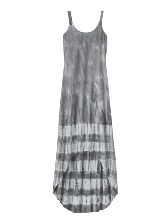 Athleta Dresses & Skirts - Athleta Women's High Low Gray Tie-Dye Maxi Jersey Dress